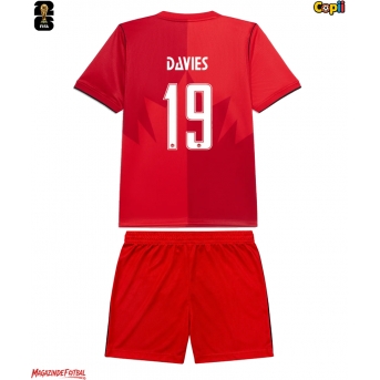 Canada Alphonso Davies #19 Echipament de Fotbal Replică Mondial 2026 Copii Acasa (+ Șorturi)